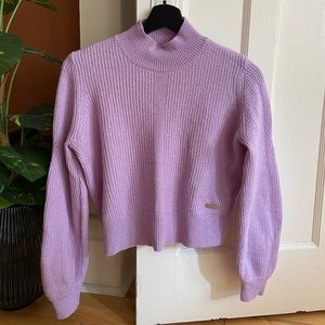 Crop purple sweater from The Kooples
